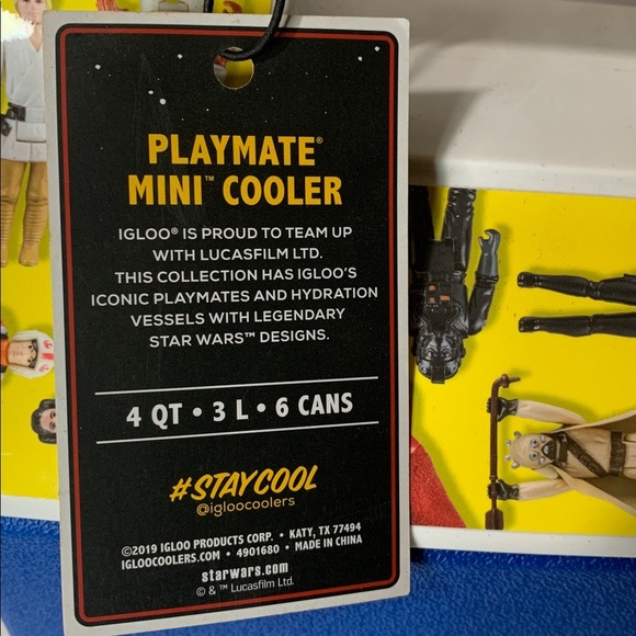 Star Wars 4 Qt Insulated Playmate Cooler Mini Toy Box Action Figures NWT - Picture 13 of 14